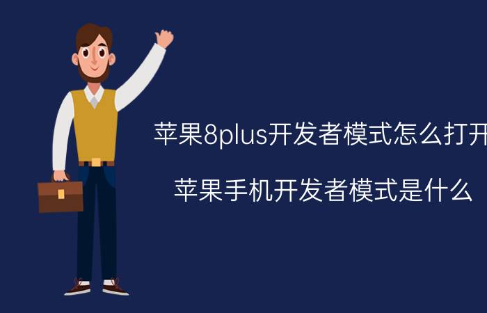 苹果8plus开发者模式怎么打开 苹果手机开发者模式是什么？